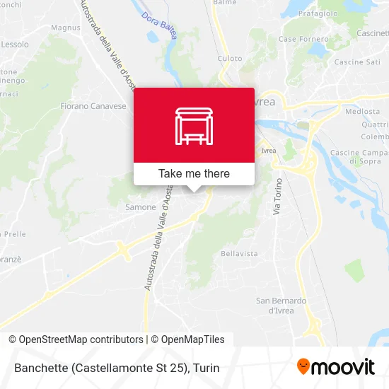 Banchette (Castellamonte St 25) map