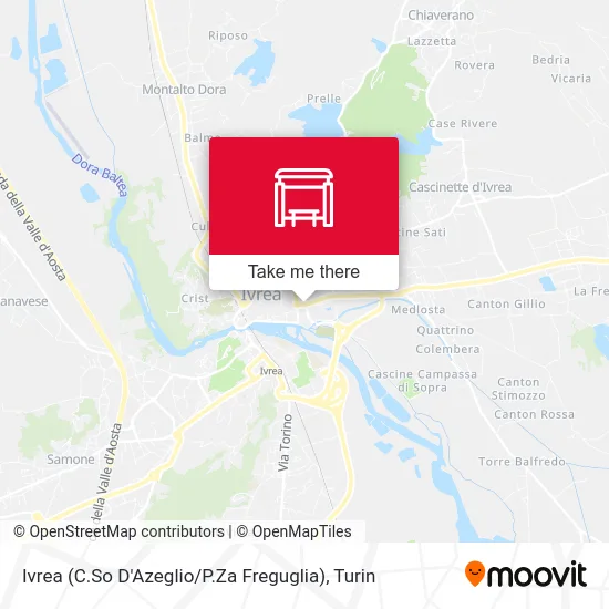 Ivrea (C.So D'Azeglio / P.Za Freguglia) map