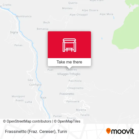 Frassinetto (Cereser District) map