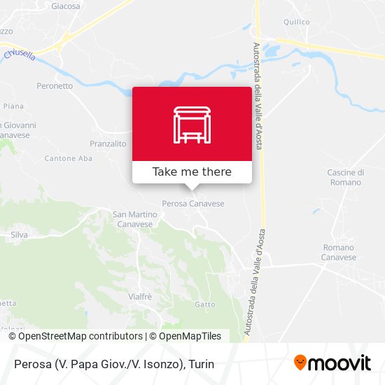 Perosa (V. Papa Giov. / V. Isonzo) map