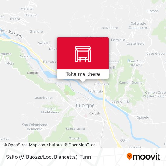 Salto (V. Buozzi / Loc. Biancetta) map