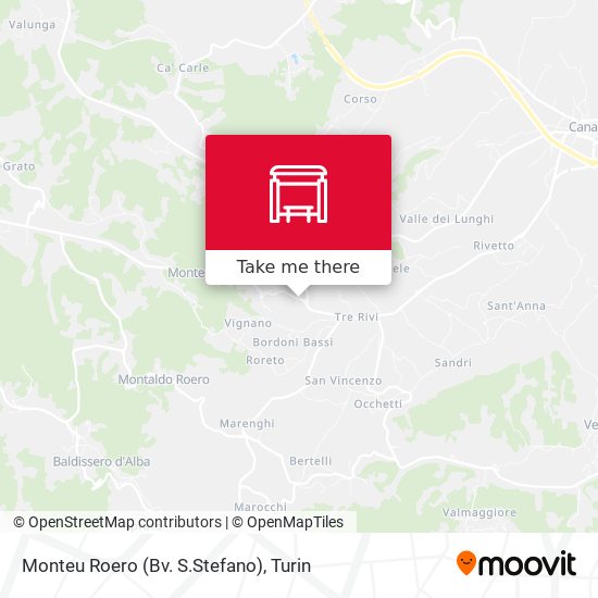 Monteu Roero (Bv. S.Stefano) map
