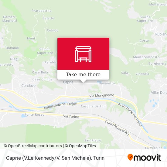 Caprie (V.Le Kennedy / V. San Michele) map