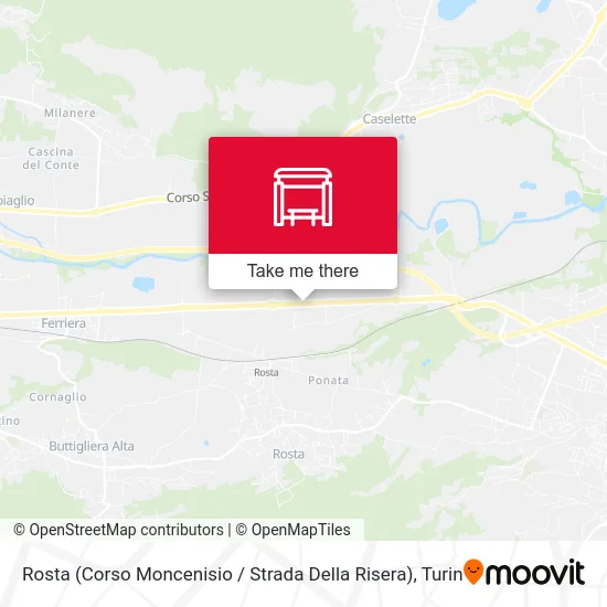 Rosta (Moncenisio Course / Risera Road) map