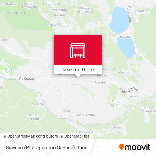 Giaveno (P.Le Operatori Di Pace) map
