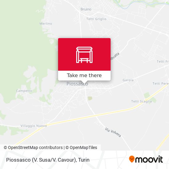 Piossasco (V. Susa/V. Cavour) map