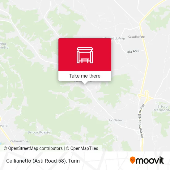 Callianetto (Asti Road 58) map