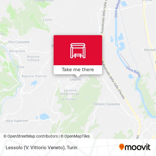 Lessolo (V. Vittorio Veneto) map