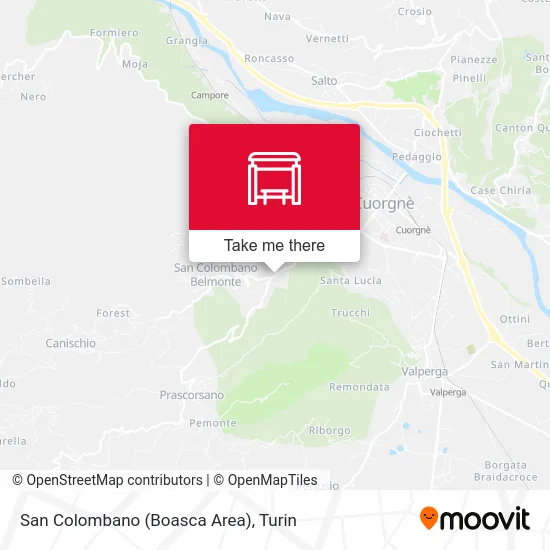 San Colombano (Boasca Area) map