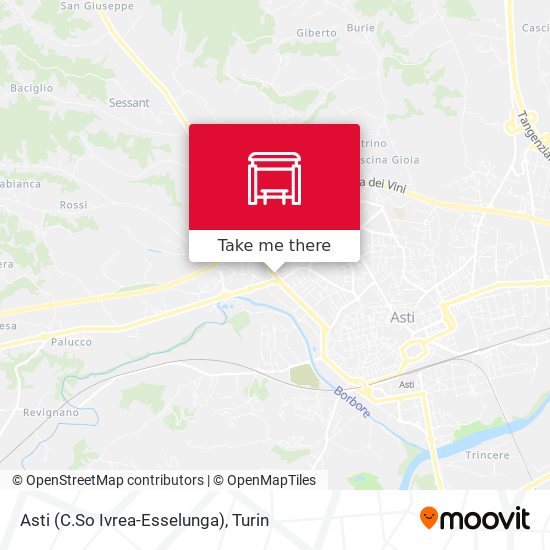 Asti (C.So Ivrea-Esselunga) map
