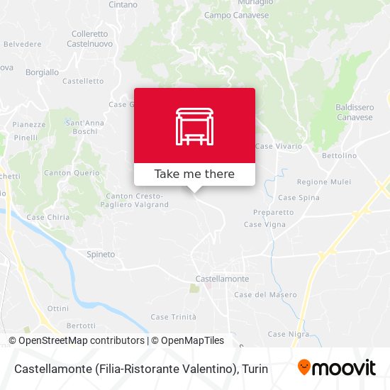 Castellamonte (Filia-Ristorante Valentino) map