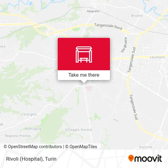 Rivoli (Hospital) map