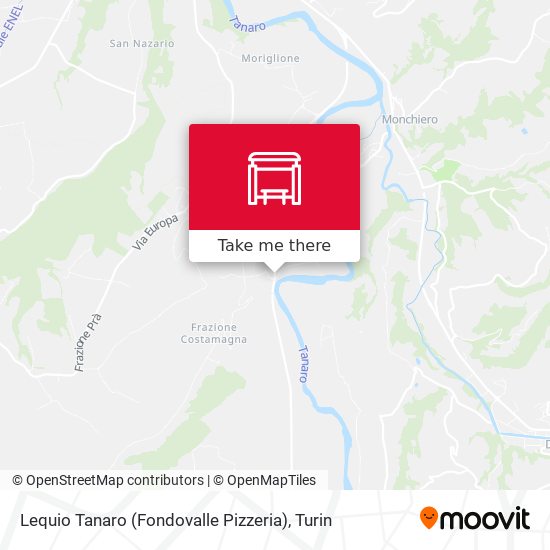 Lequio Tanaro (Fondovalle Pizzeria) map