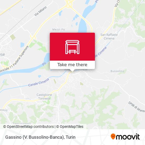 Gassino (V. Bussolino-Banca) map