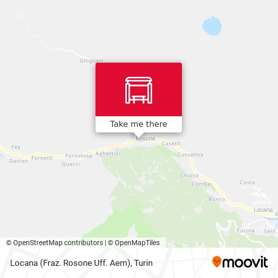 Locana (Fraz. Rosone Uff. Aem) map