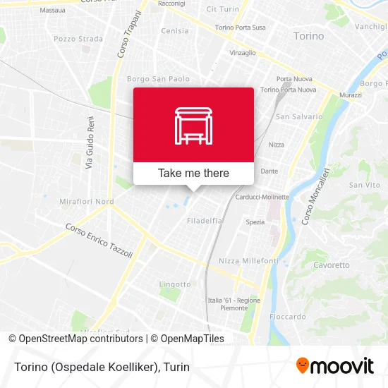 Torino (Ospedale Koelliker) map