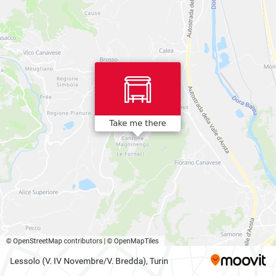 Lessolo (V. IV Novembre / V. Bredda) map