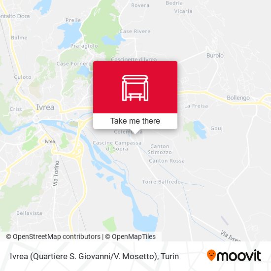 Ivrea (Quartiere S. Giovanni / V. Mosetto) map