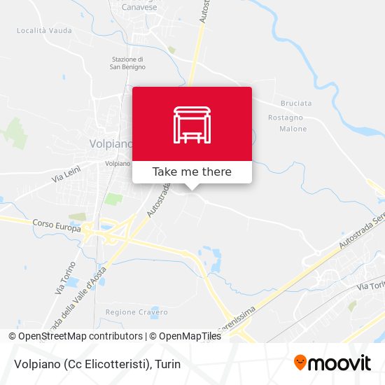 Volpiano (Cc Elicotteristi) map
