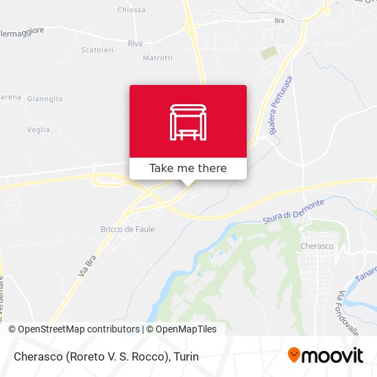 Cherasco (Roreto V. S. Rocco) map