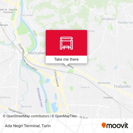 Ada Negri Terminal map