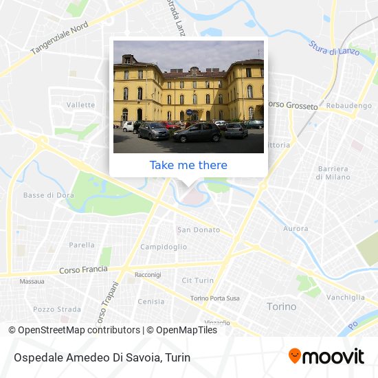 Ospedale Amedeo Di Savoia map