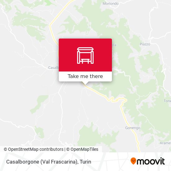 Casalborgone (Val Frascarina) map