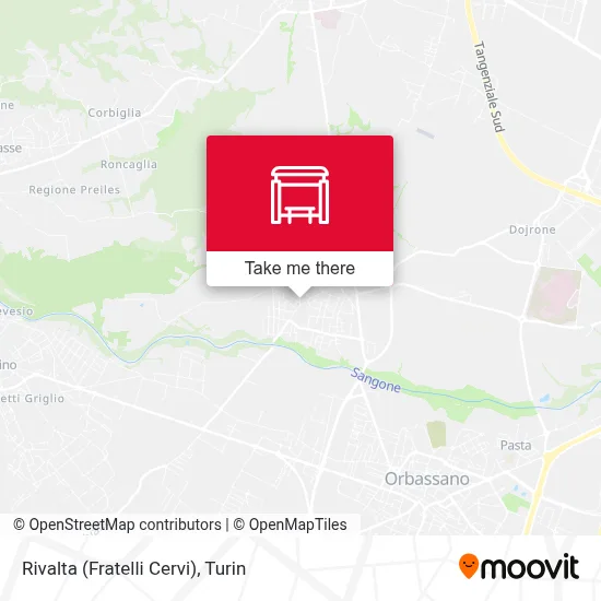 Rivalta (Fratelli Cervi) map