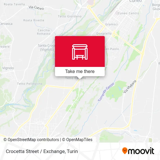 Crocetta Street / Exchange map