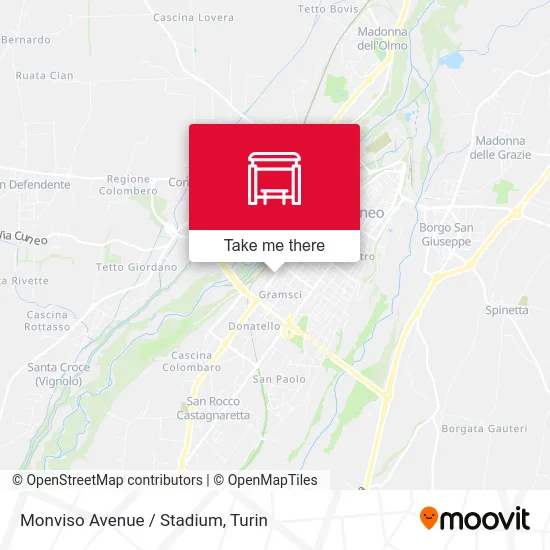 Monviso Avenue / Stadium map
