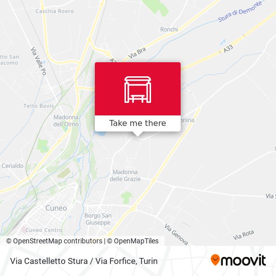 Via Castelletto Stura / Via Forfice map