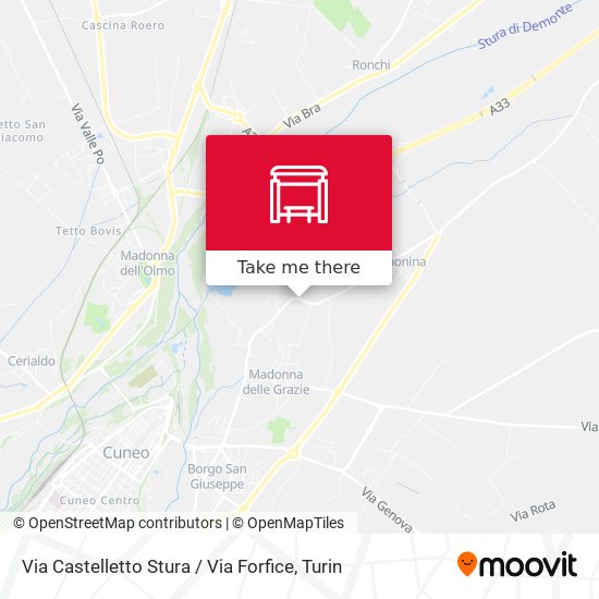 Via Castelletto Stura / Via Forfice map