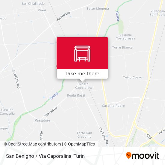 San Benigno / Via Caporalina map