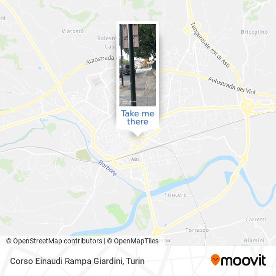 Corso Einaudi Rampa Giardini map