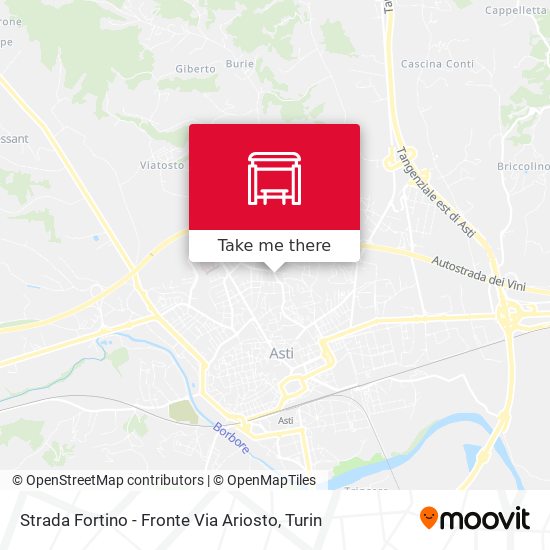 Strada Fortino - Fronte Via Ariosto map