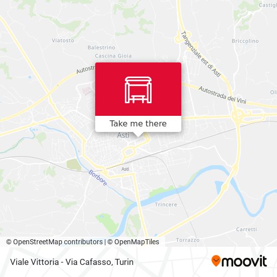 Viale Vittoria - Via Cafasso map
