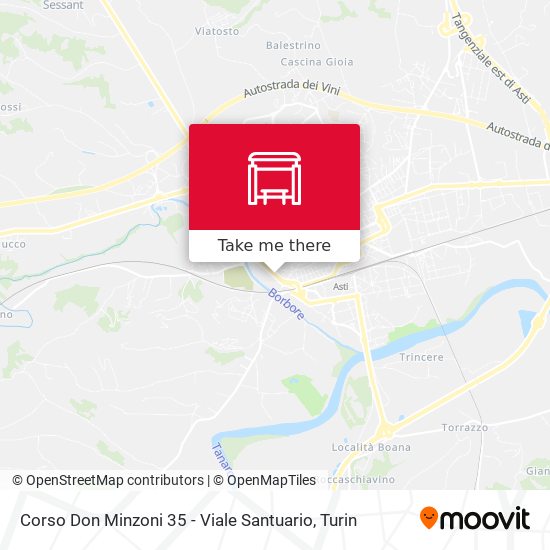 Corso Don Minzoni 35 - Viale Santuario map