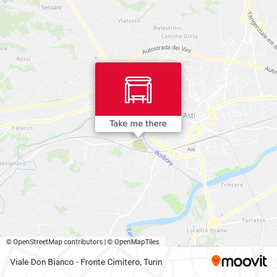 Viale Don Bianco - Fronte Cimitero map