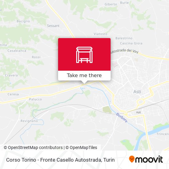 Corso Torino - Fronte Casello Autostrada map