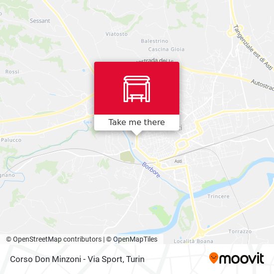 Corso Don Minzoni - Via Sport map