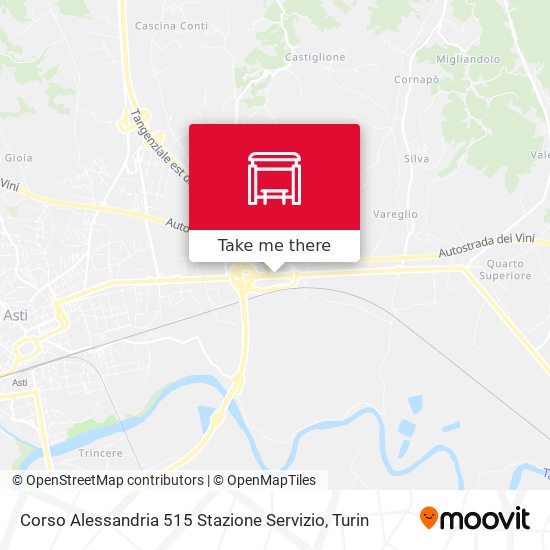 Corso Alessandria 515  Stazione Servizio map