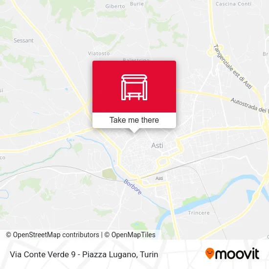 Via Conte Verde 9 - Piazza Lugano map