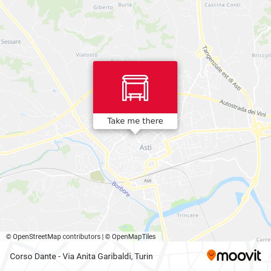 Corso Dante - Via Anita Garibaldi map