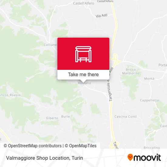 Valmaggiore Shop Location map