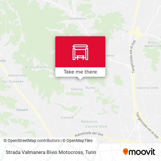 Strada Valmanera Bivio Motocross map