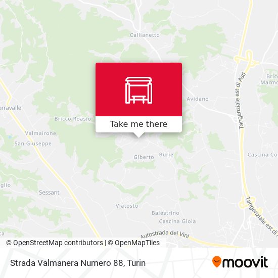 Strada Valmanera Numero 88 map