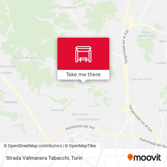 Strada Valmanera Tabacchi map