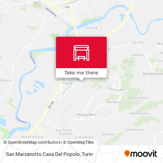San Marzanotto Casa Del Popolo map