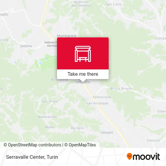 Serravalle Center map