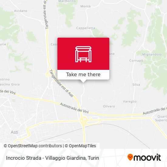 Incrocio Strada - Villaggio Giardina map